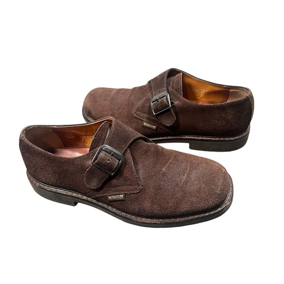 VTG Brown Mephisto Monkstrap Suede Size 9‎ - Picture 1 of 6